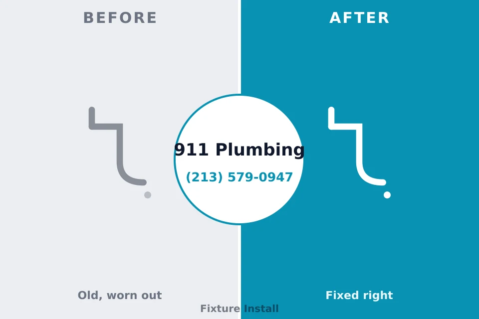 Before and after: plumbing repair Winnsboro, LA